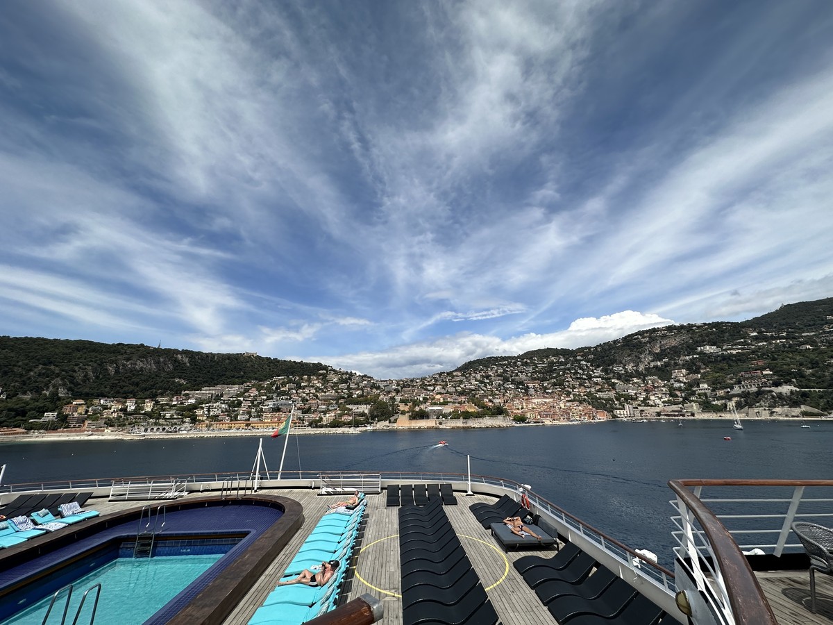 View from the cruise ship approaching Villefranche-sur-Mer