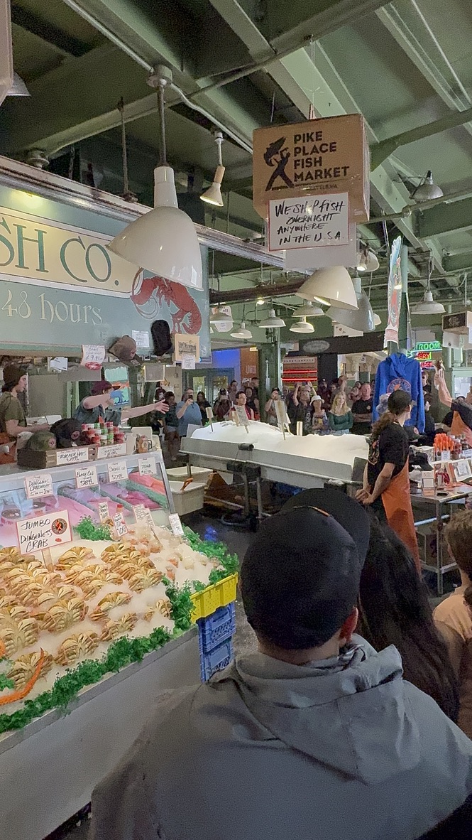 Pike Place Fish Market in Seattle