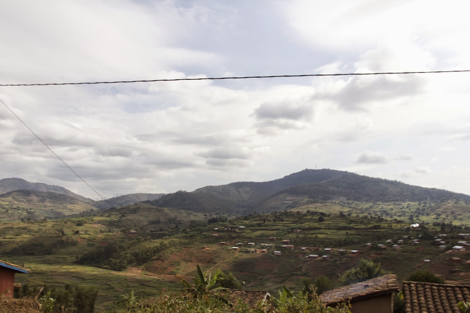 Rwandan hillside landscape near Kibeho