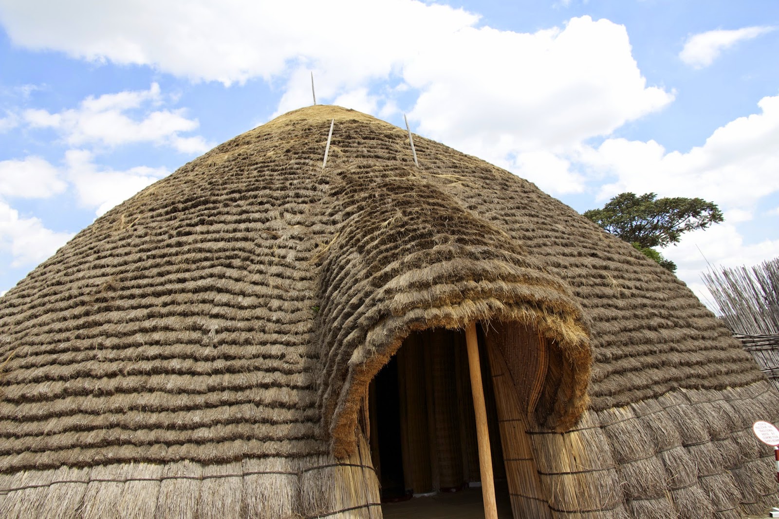 The King's traditional royal hut