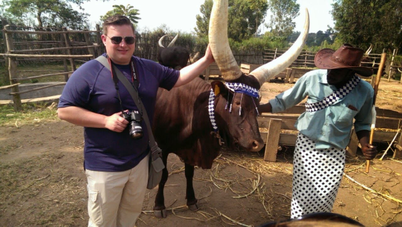 Me with the ceremonial cow