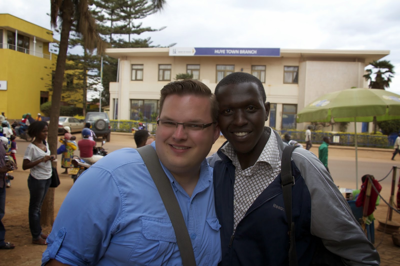 Michael with Ildephonse in Huye town