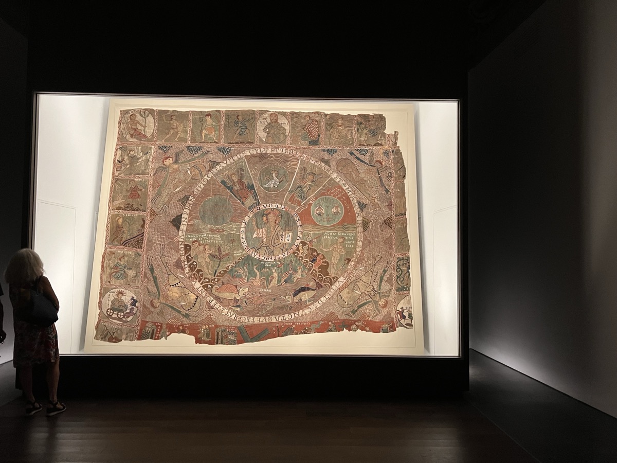 Medieval Creation Tapestry in Girona Cathedral museum