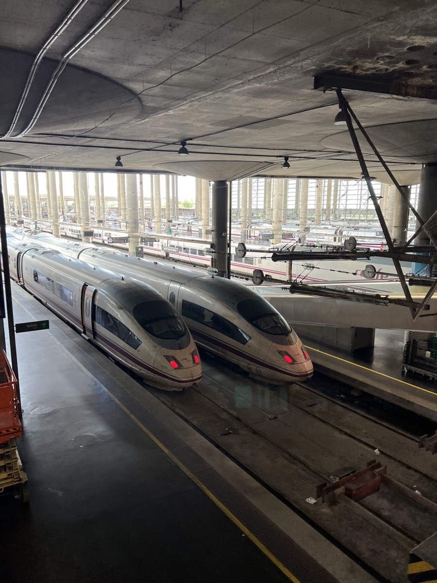 AVE high-speed train at Madrid Atocha station
