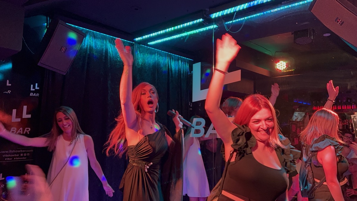 Drag show at LL Bar in Madrid