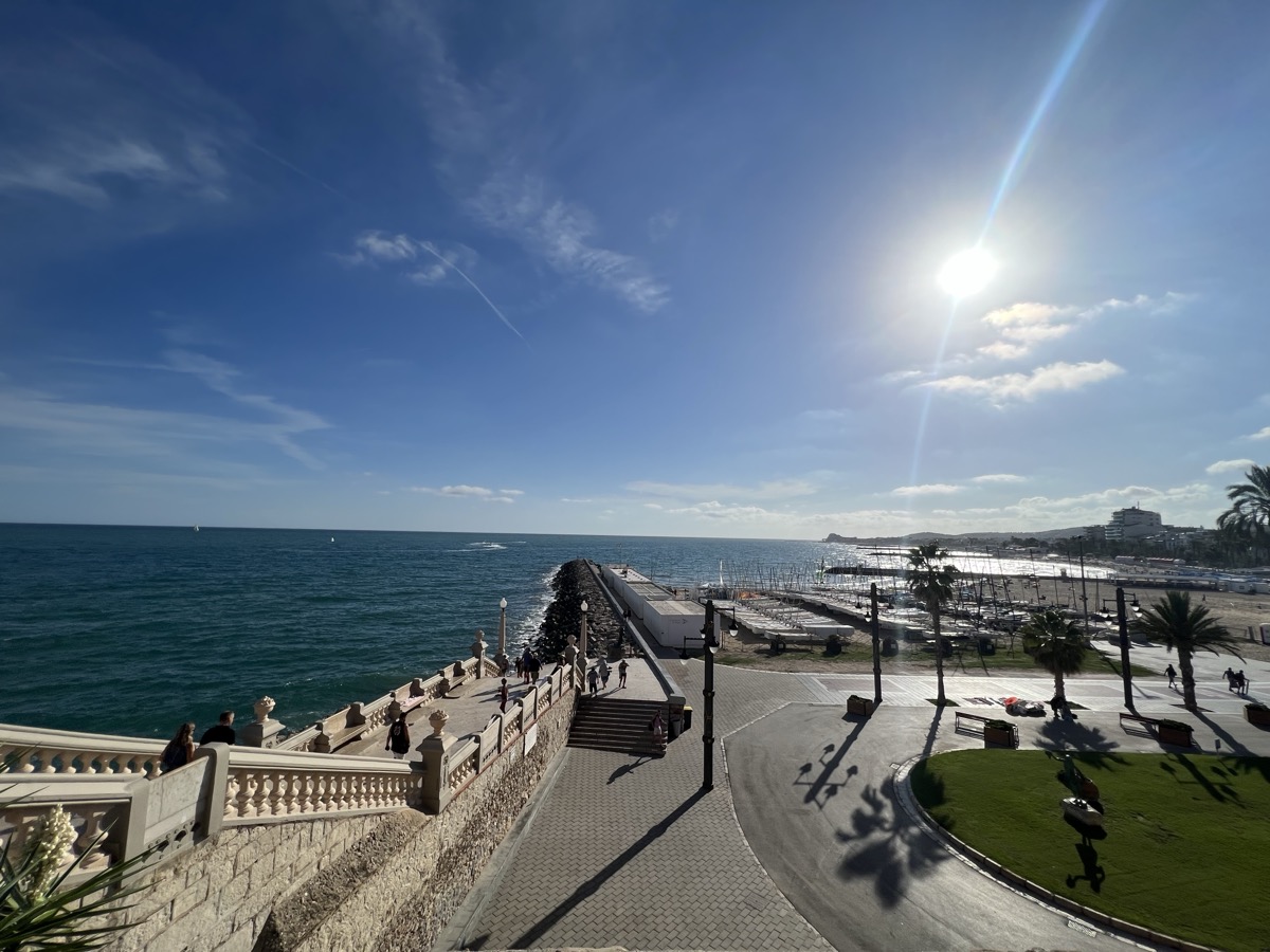 Sitges Mediterranean coastline